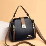 Full Black Ladies Shoulder Bags